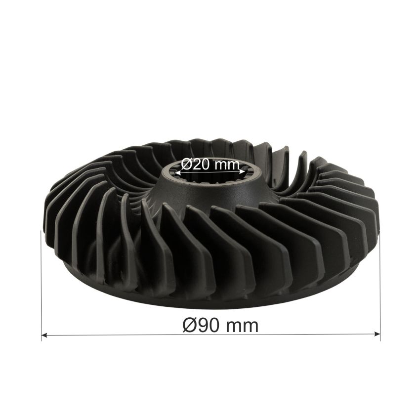 Ventilator rotor polizor GWS, 1600A00J93 (imagine pentru) Ventilator rotor polizor GWS, 1600A00J93